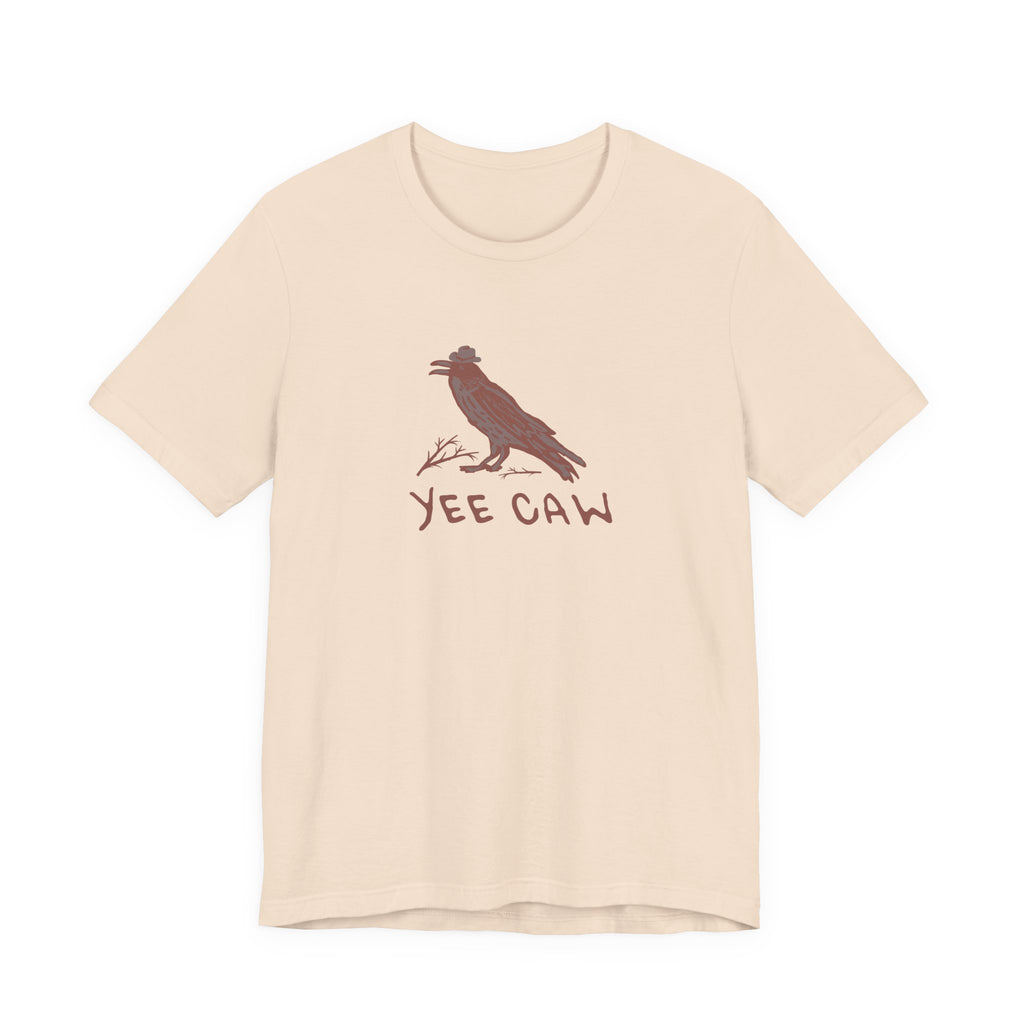 Western "Yee Caw" Unisex Tee, Bird Lover's T-Shirt, Gift for Nature Enthusiasts, Casual Wear