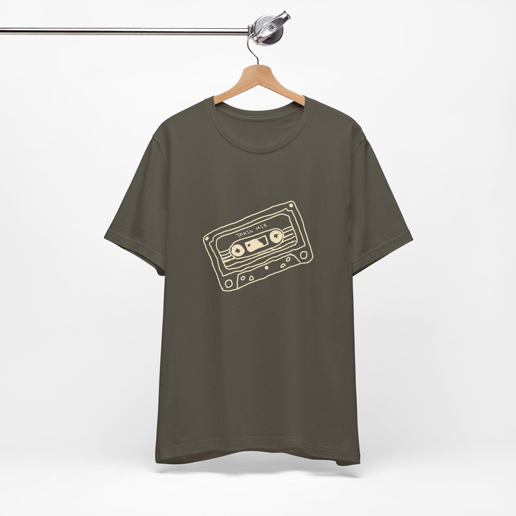 Trail Mix Retro Cassette Tee for Adventure Lovers, Vintage Music Shirt, Unisex Graphic Tee, Casual Wear T-Shirt, Nostalgic Apparel
