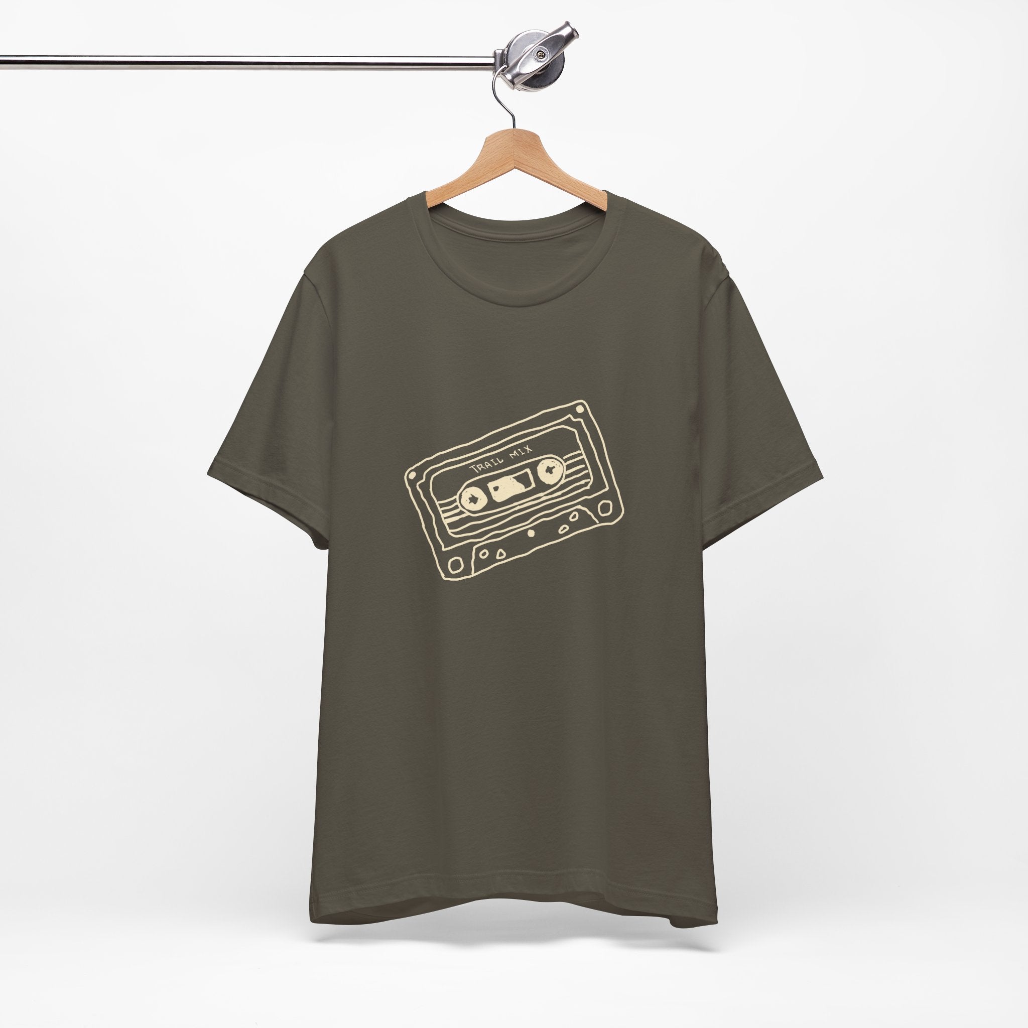 Trail Mix Retro Cassette Tee for Adventure Lovers, Vintage Music Shirt, Unisex Graphic Tee, Casual Wear T-Shirt, Nostalgic Apparel