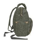 Topographic Lines Multifunctional Backpack, Gift for Adventure Lovers, Eco-Friendly