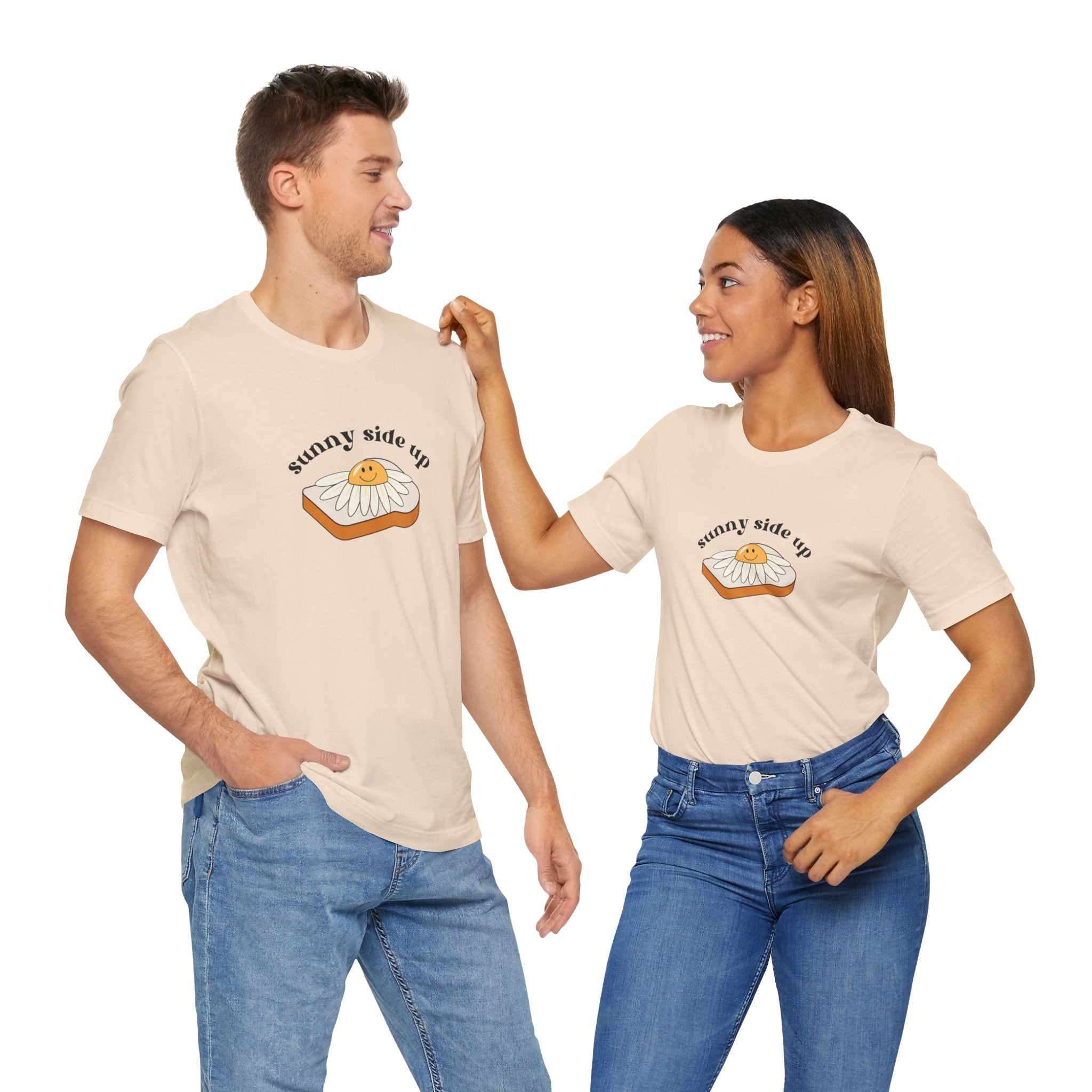 Sunny Side Up Graphic Tee, Cute Egg T-Shirt, Unisex Fun Fashion, Gift for Food Lovers, Breakfast Lover's Apparel