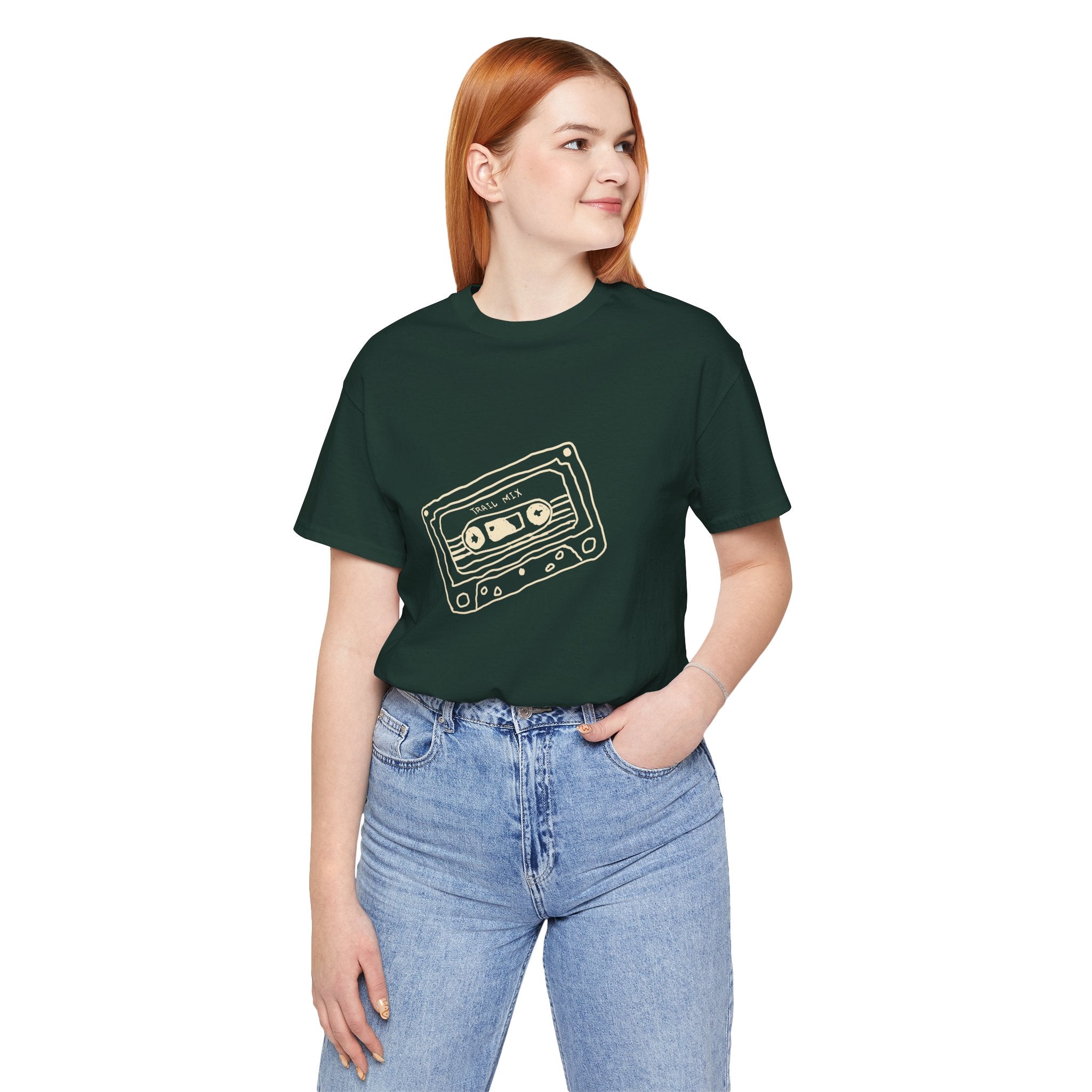 Trail Mix Retro Cassette Tee for Adventure Lovers, Vintage Music Shirt, Unisex Graphic Tee, Casual Wear T-Shirt, Nostalgic Apparel