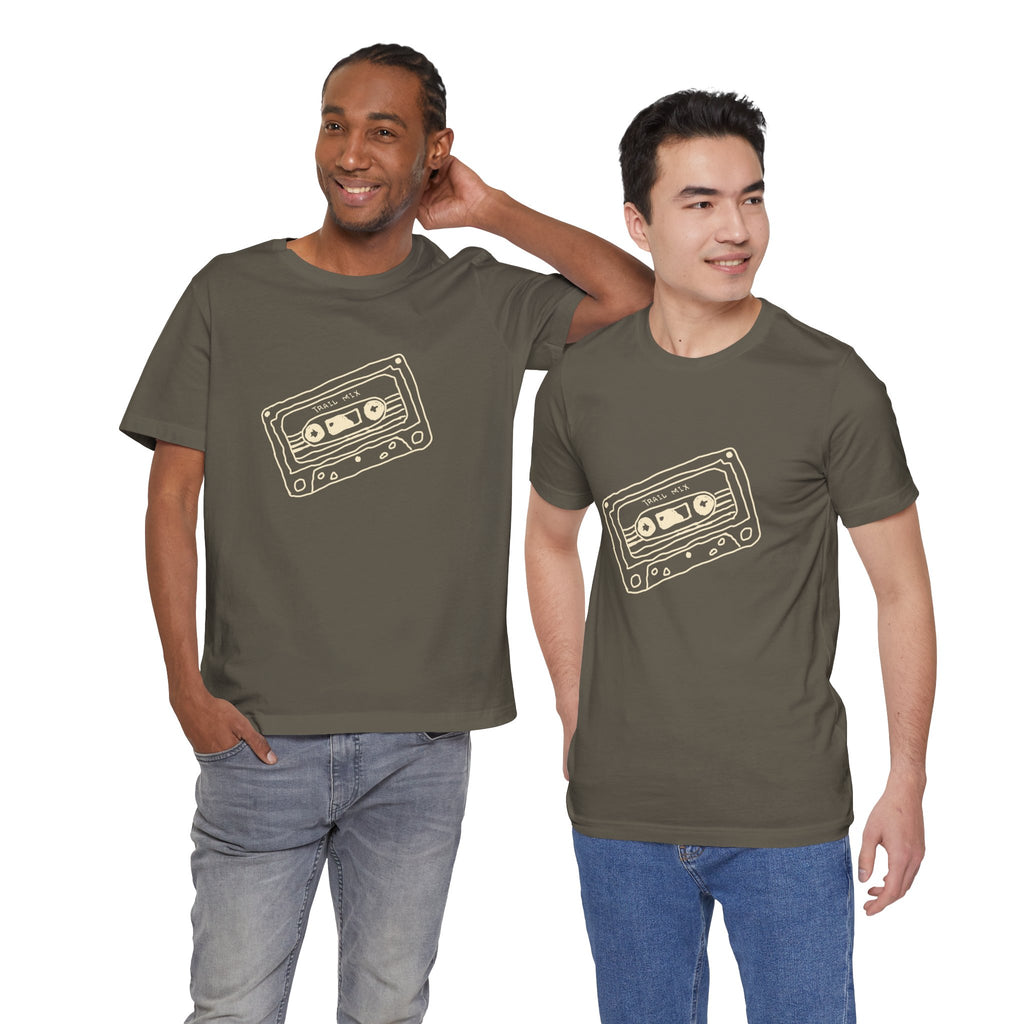 Trail Mix Retro Cassette Tee for Adventure Lovers, Vintage Music Shirt, Unisex Graphic Tee, Casual Wear T-Shirt, Nostalgic Apparel