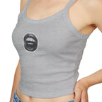 Trendy Women's Spaghetti Strap Tank Top with Chic Graphic Design, Summer Fashion Essential, Casual Wear, Gift for Her, Birthday Present