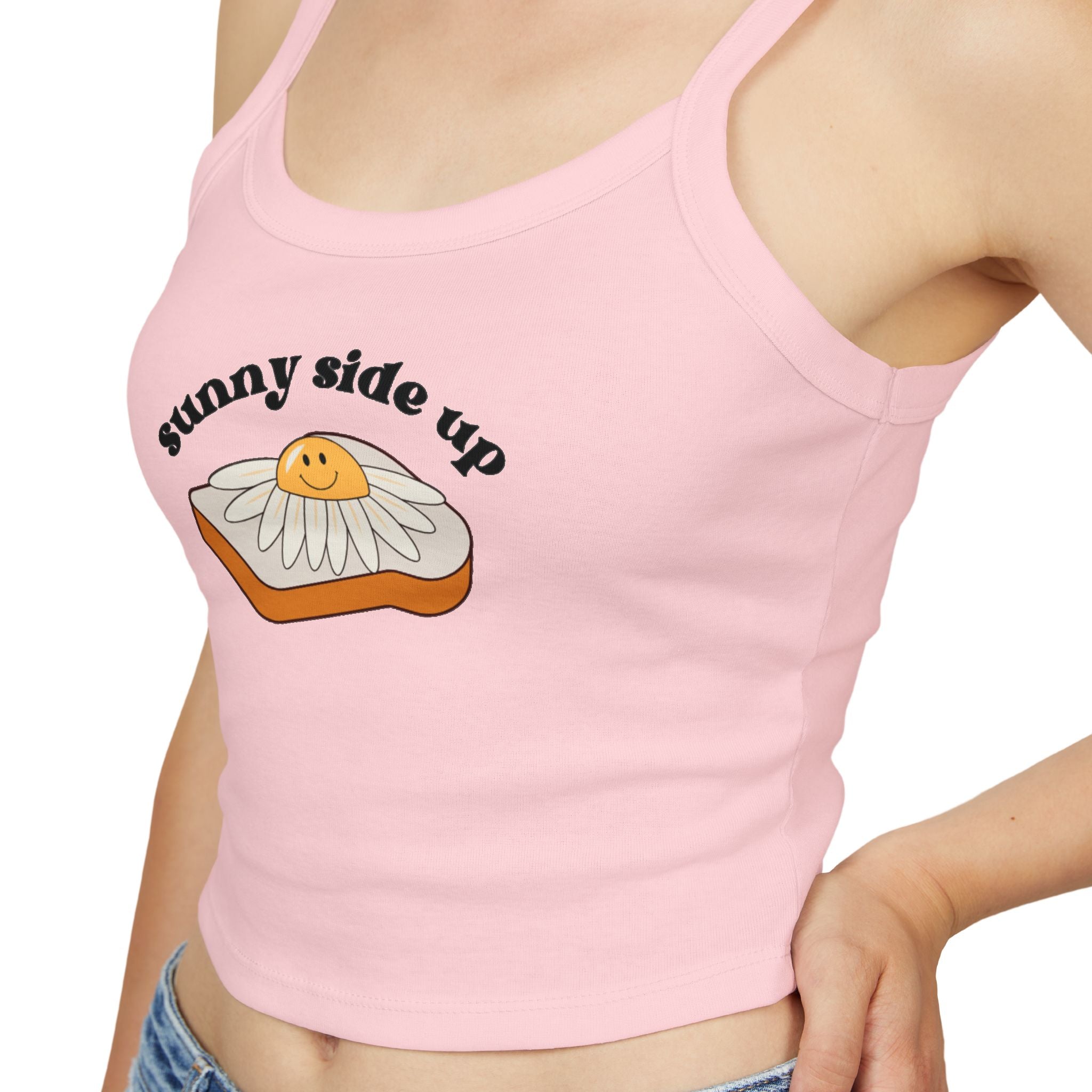 Sunny Side Up Women's Tank Top, Cute Summer Top, Casual Wear, Funny Food Shirt, Egg Lover Gift, Vacation Outfit