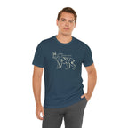Here Kitty Kitty Unisex Tee, Bobcat T-Shirt, Funny Nature Tee, Gift for Wildlife Lovers, Cute Cat Apparel