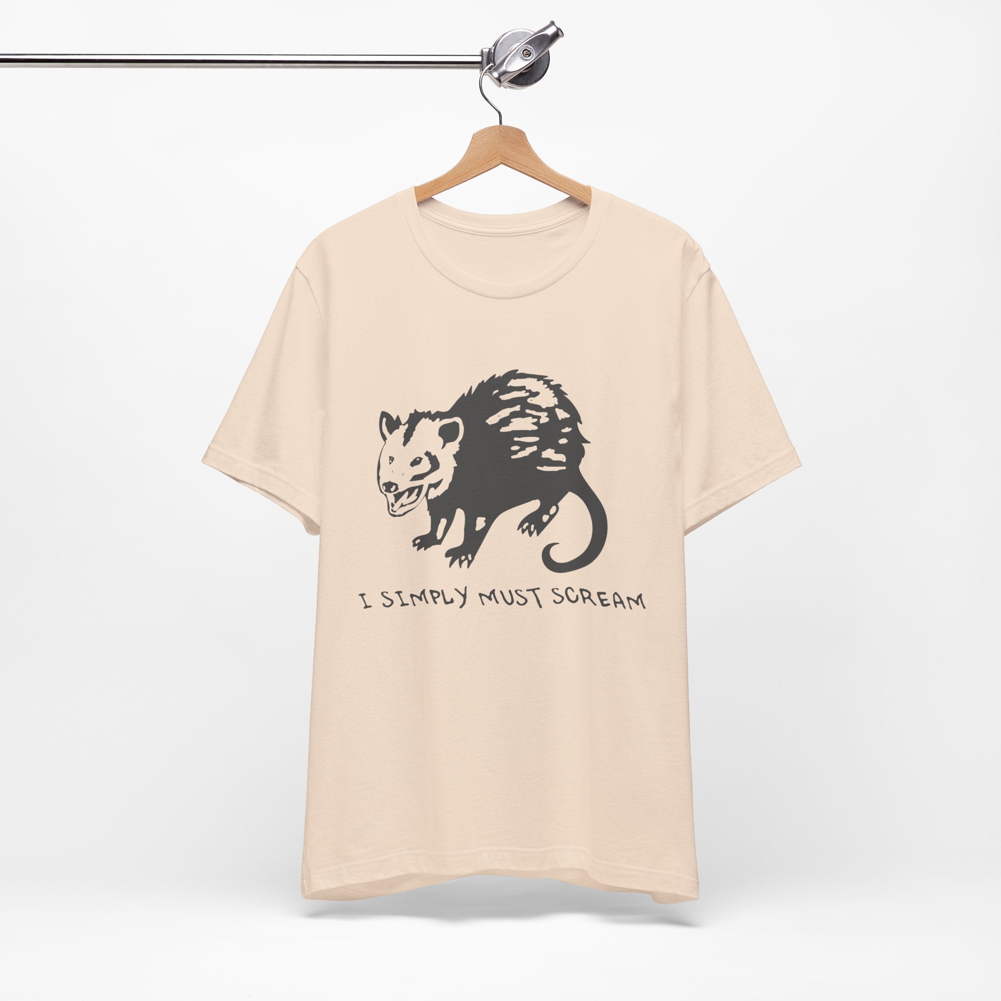 Funny Animal Graphic Tee, Unisex Jersey T-Shirt, Cute Opossum Tee, Gift for Animal Lovers, Casual Everyday Wear