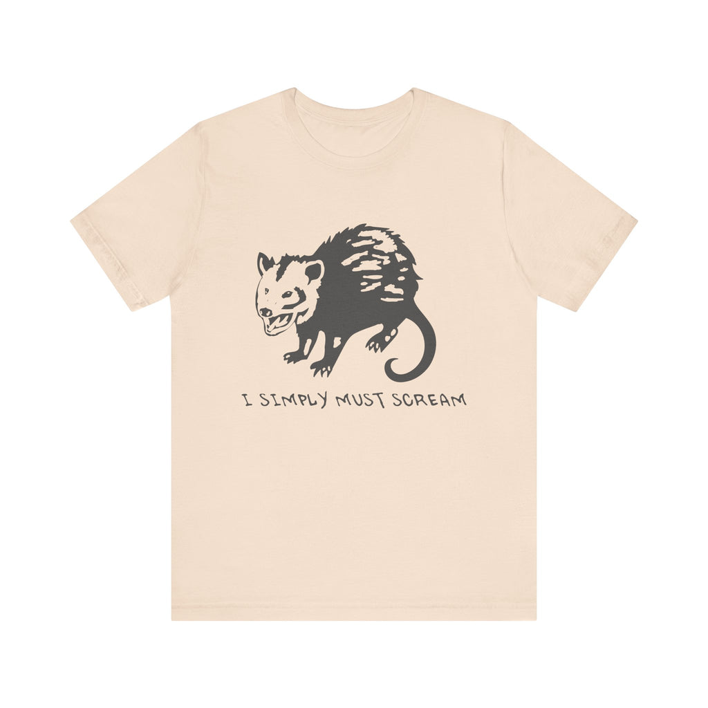 Funny Animal Graphic Tee, Unisex Jersey T-Shirt, Cute Opossum Tee, Gift for Animal Lovers, Casual Everyday Wear