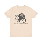 Funny Animal Graphic Tee, Unisex Jersey T-Shirt, Cute Opossum Tee, Gift for Animal Lovers, Casual Everyday Wear
