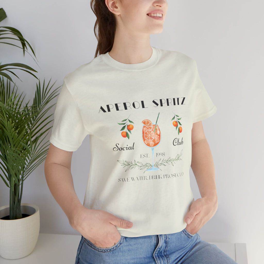 Vintage Style Graphic Aperol Spritz T-Shirt, Perfect for Casual Outings, Gift for Friends, Summer Essential, Unisex Tee with Fun Design