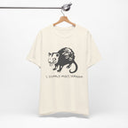 Funny Animal Graphic Tee, Unisex Jersey T-Shirt, Cute Opossum Tee, Gift for Animal Lovers, Casual Everyday Wear