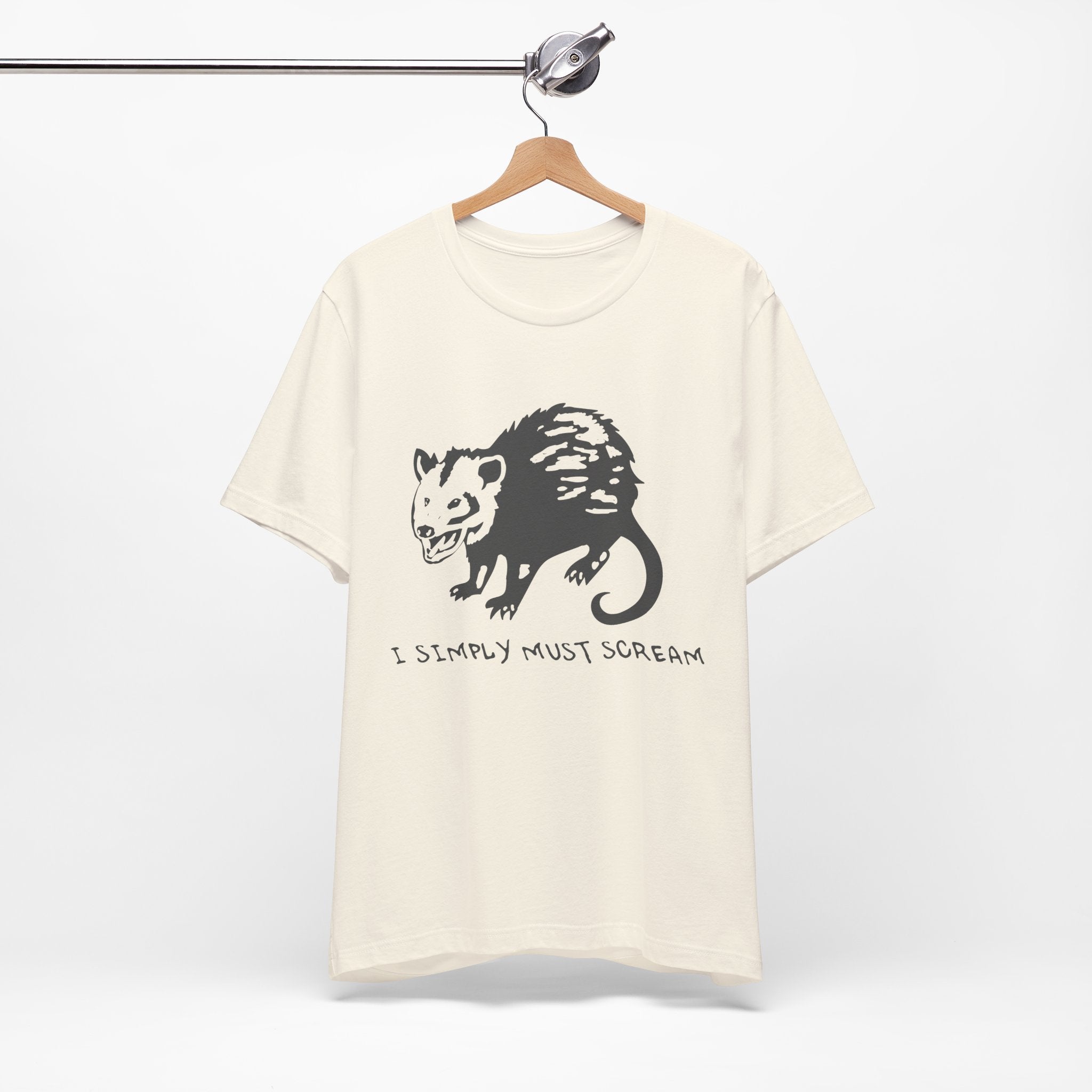Funny Animal Graphic Tee, Unisex Jersey T-Shirt, Cute Opossum Tee, Gift for Animal Lovers, Casual Everyday Wear