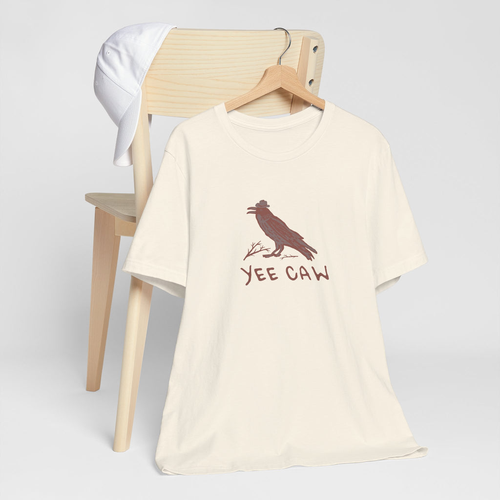 Western "Yee Caw" Unisex Tee, Bird Lover's T-Shirt, Gift for Nature Enthusiasts, Casual Wear