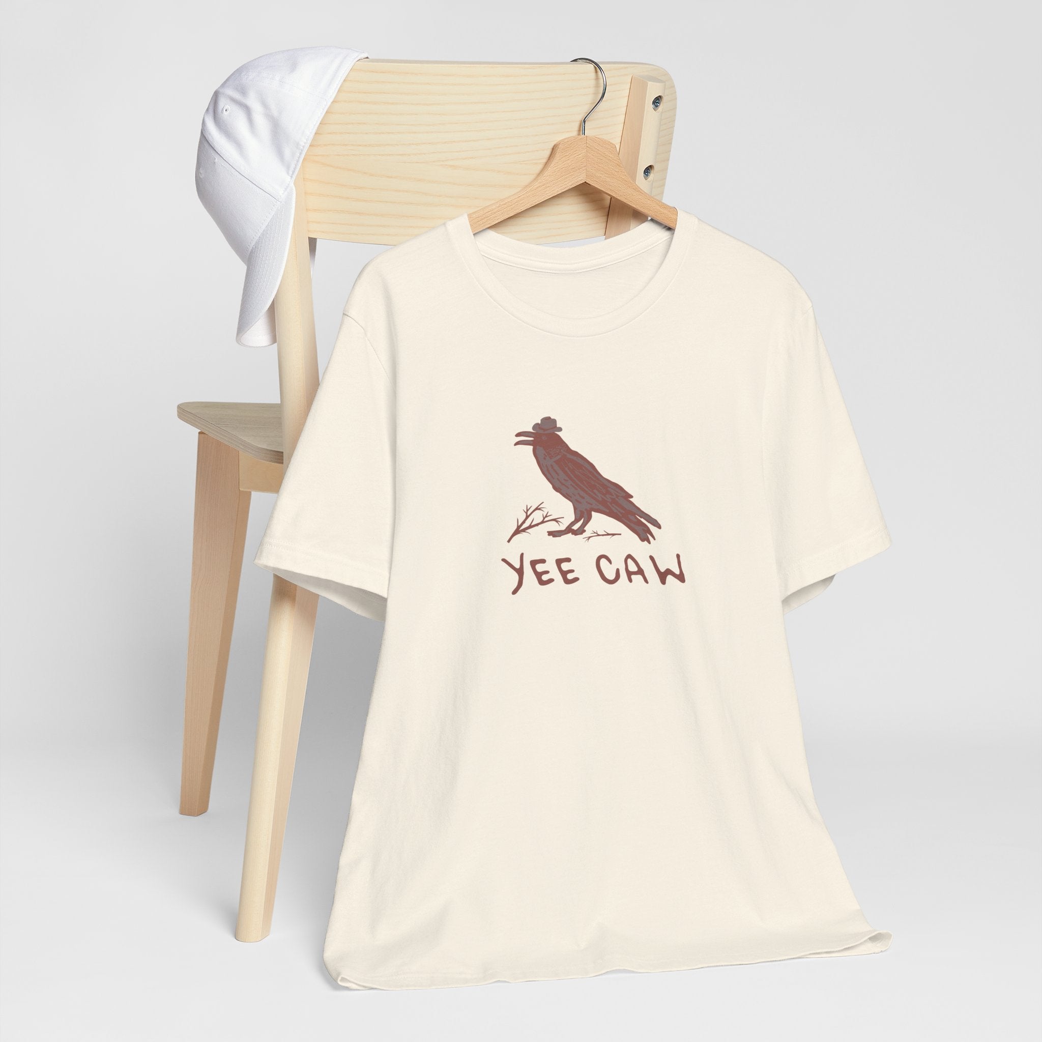 Western "Yee Caw" Unisex Tee, Bird Lover's T-Shirt, Gift for Nature Enthusiasts, Casual Wear