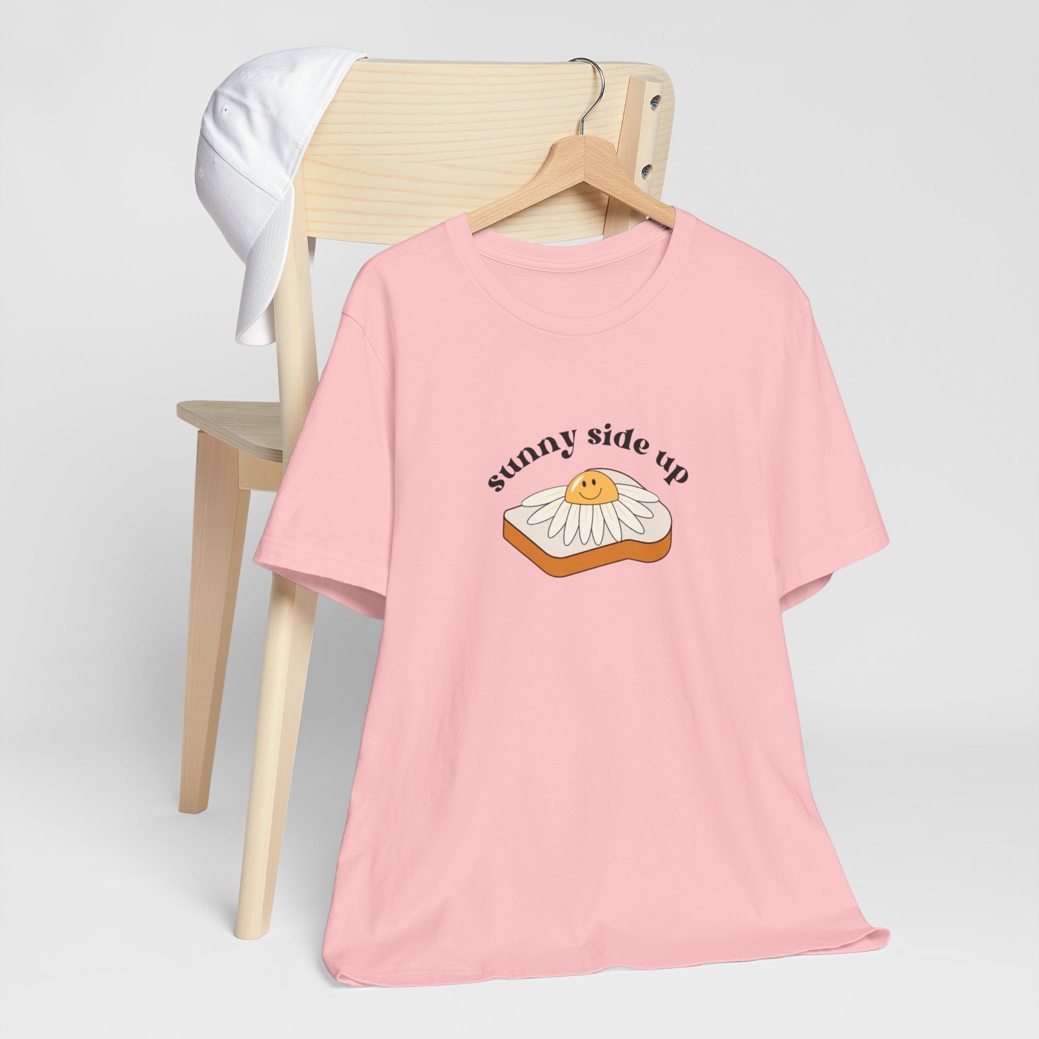 Sunny Side Up Graphic Tee, Cute Egg T-Shirt, Unisex Fun Fashion, Gift for Food Lovers, Breakfast Lover's Apparel