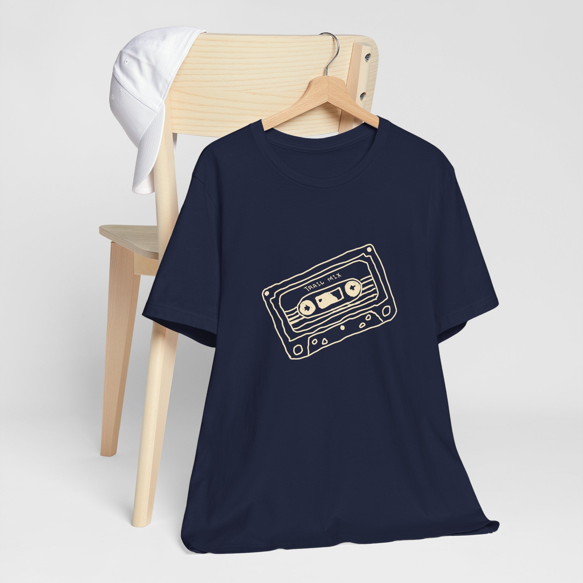 Trail Mix Retro Cassette Tee for Adventure Lovers, Vintage Music Shirt, Unisex Graphic Tee, Casual Wear T-Shirt, Nostalgic Apparel
