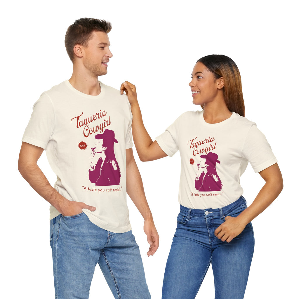 Taqueria Cowgirl Unisex Tee | Fun Foodie Shirt, Casual Wear, Gift for Food Lovers, Western Style T-Shirt, Unique Taco Tee