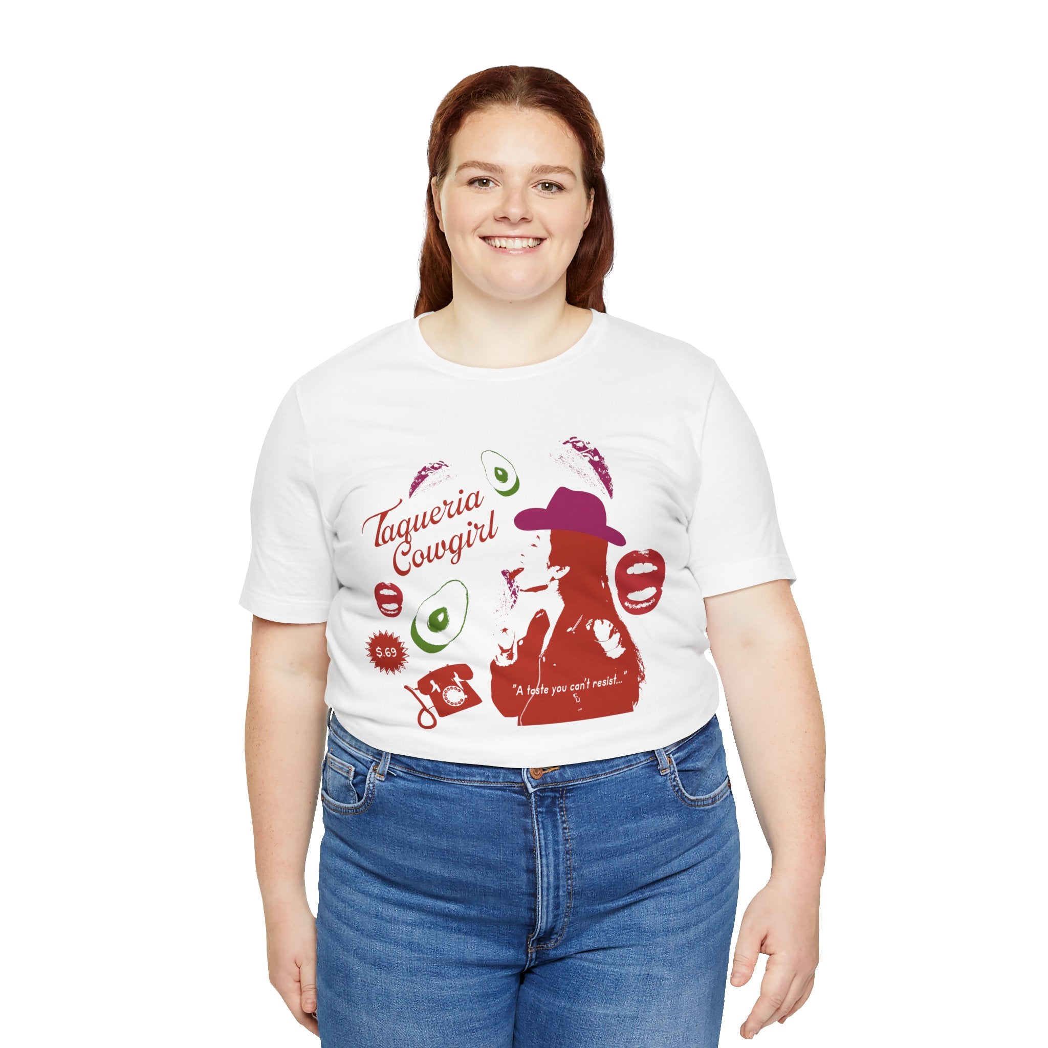 Taqueria Cowgirl Unisex Tee | Fun Foodie Shirt, Casual Wear, Gift for Food Lovers, Western Style T-Shirt, Unique Taco Tee