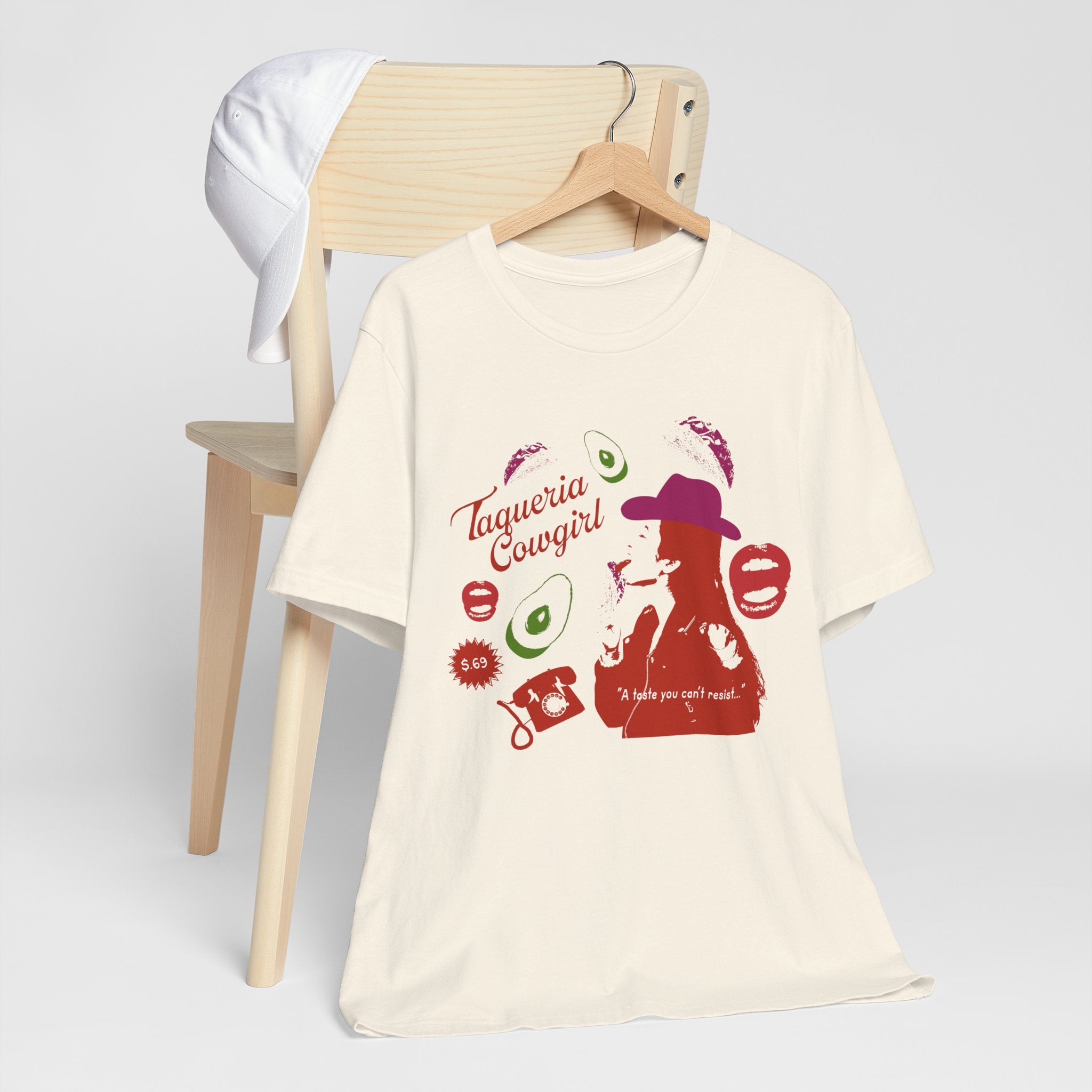 Taqueria Cowgirl Unisex Tee | Fun Foodie Shirt, Casual Wear, Gift for Food Lovers, Western Style T-Shirt, Unique Taco Tee