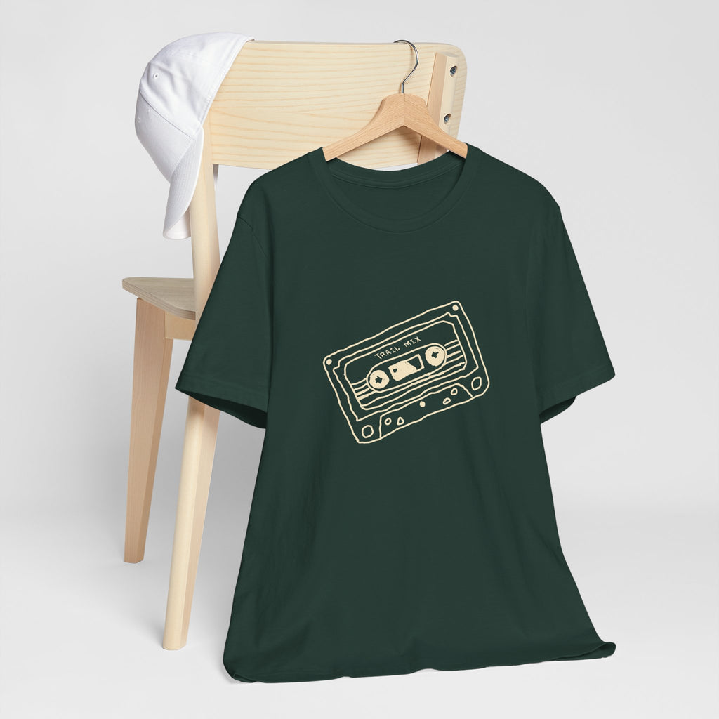 Trail Mix Retro Cassette Tee for Adventure Lovers, Vintage Music Shirt, Unisex Graphic Tee, Casual Wear T-Shirt, Nostalgic Apparel