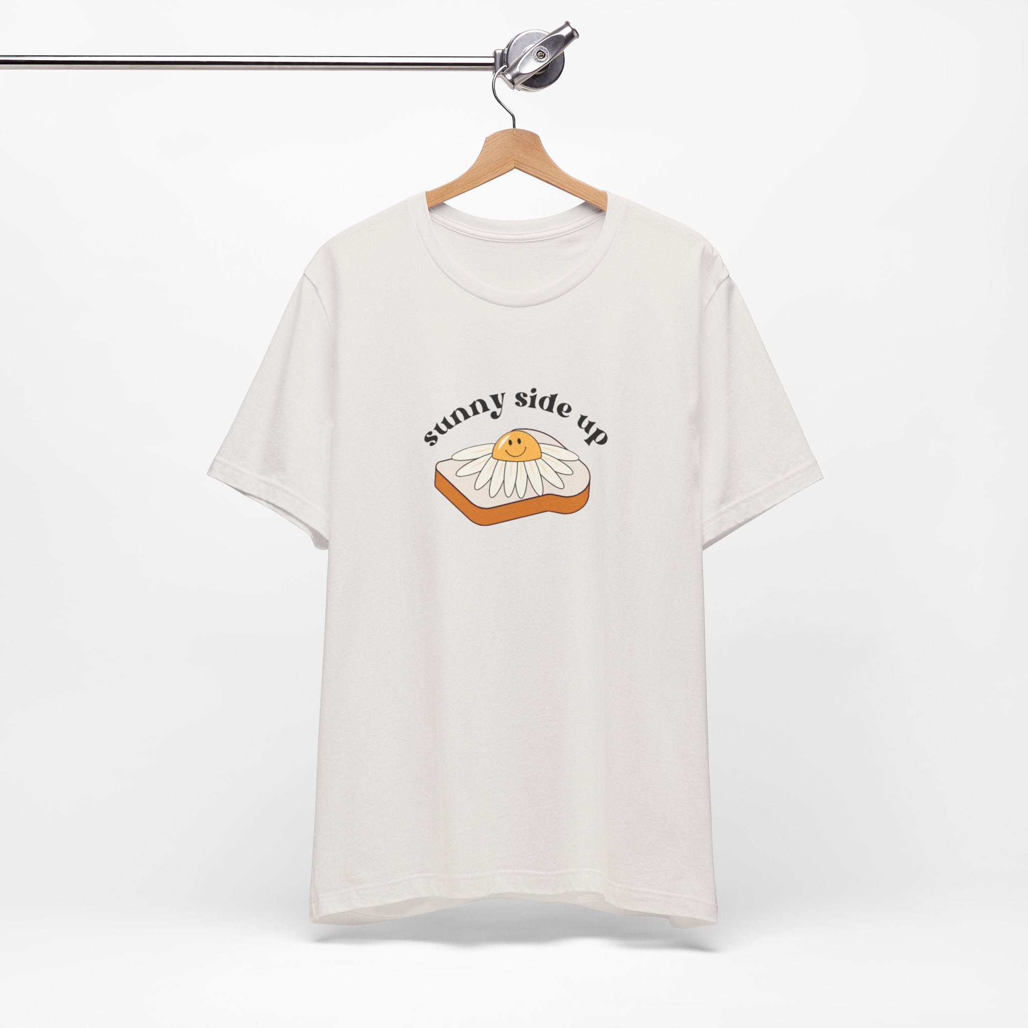 Sunny Side Up Graphic Tee, Cute Egg T-Shirt, Unisex Fun Fashion, Gift for Food Lovers, Breakfast Lover's Apparel