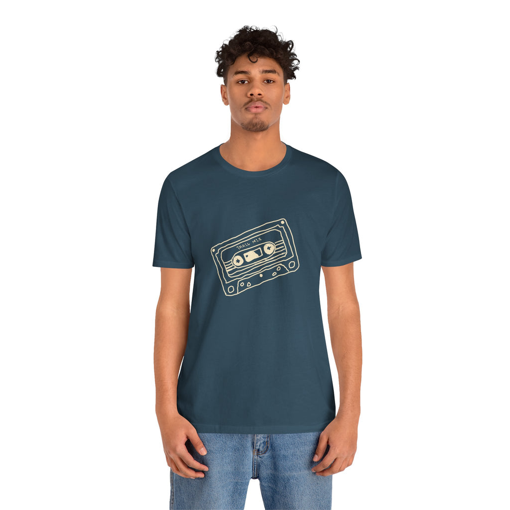 Trail Mix Retro Cassette Tee for Adventure Lovers, Vintage Music Shirt, Unisex Graphic Tee, Casual Wear T-Shirt, Nostalgic Apparel