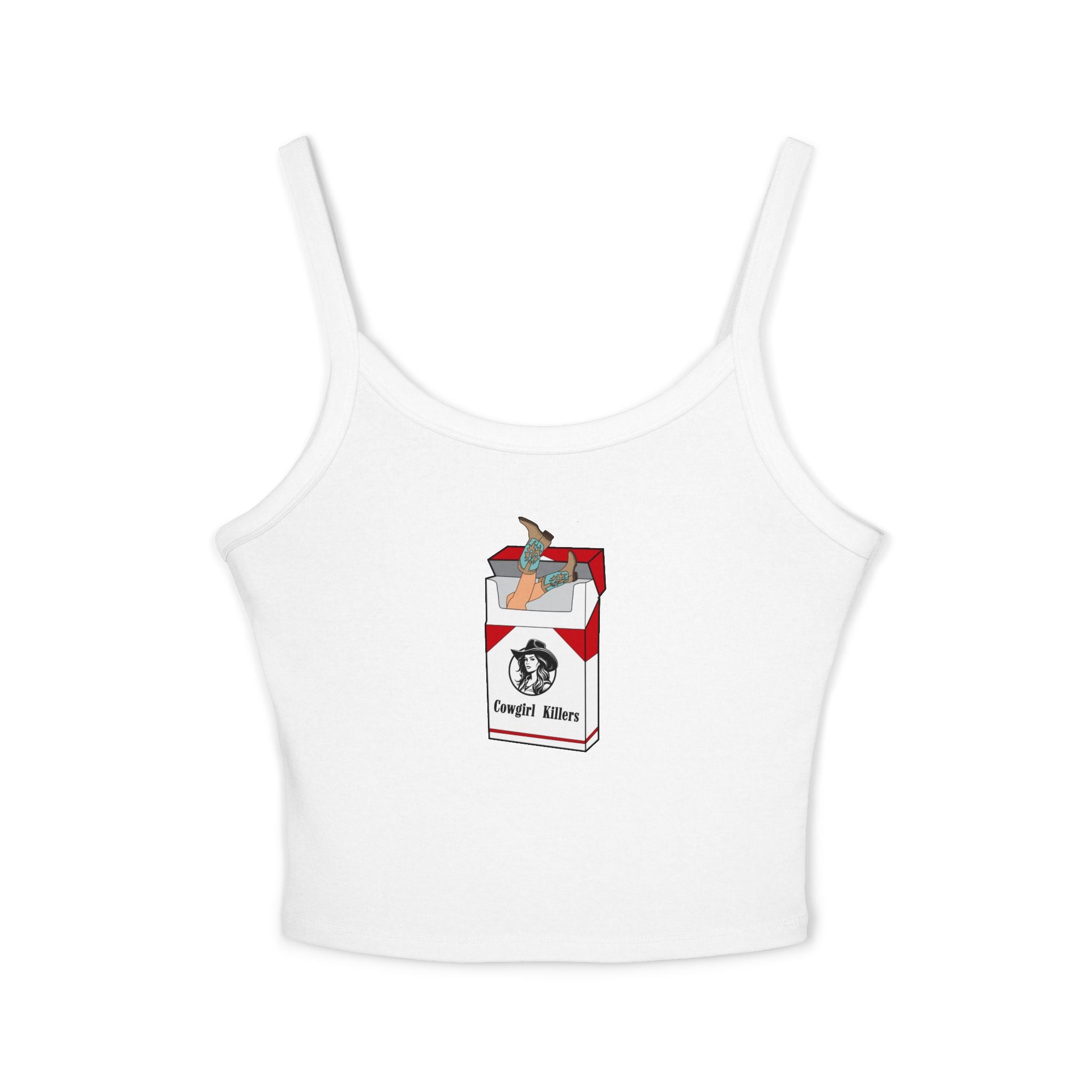 Cowgirl Killers Babydoll Tank Top, Trendy Women's Crop Tank, Fun Summer Shirt, Gift for Her, Retro Style Tee