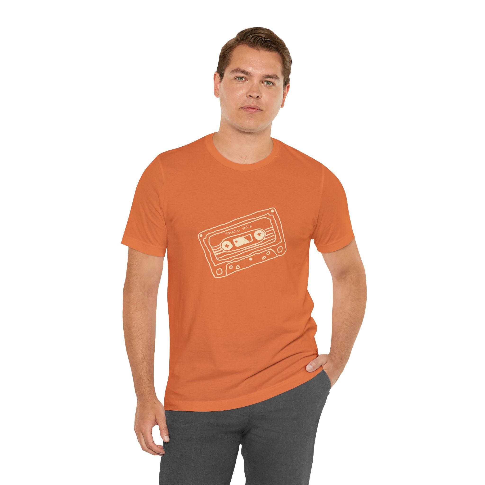 Trail Mix Retro Cassette Tee for Adventure Lovers, Vintage Music Shirt, Unisex Graphic Tee, Casual Wear T-Shirt, Nostalgic Apparel