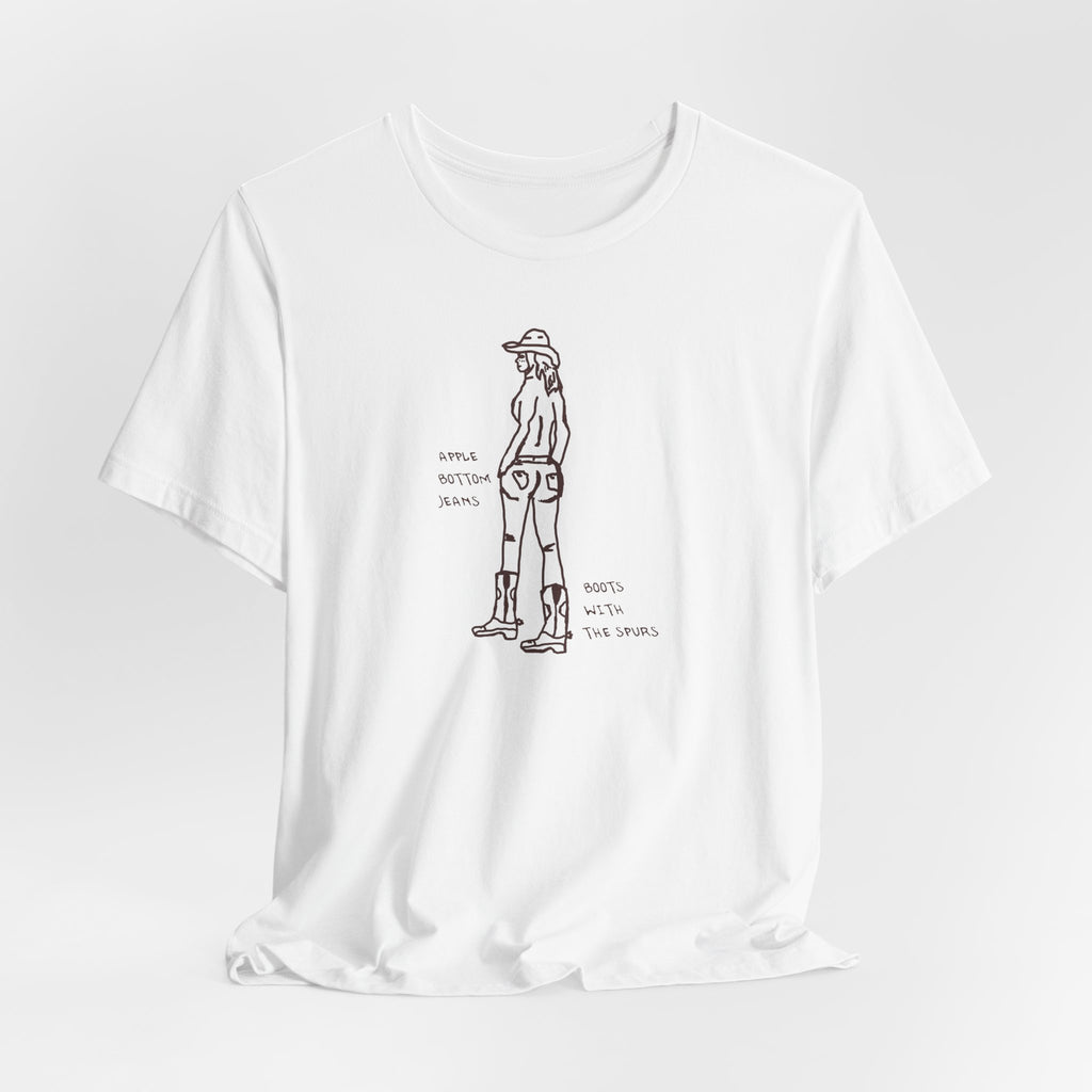 Cowgirl Western Tee - Graphic Unisex Jersey Shirt - Adventure Vibes - Perfect for Outdoor Lovers, Gifts, Casual Wear, Eco-friendly Fashion