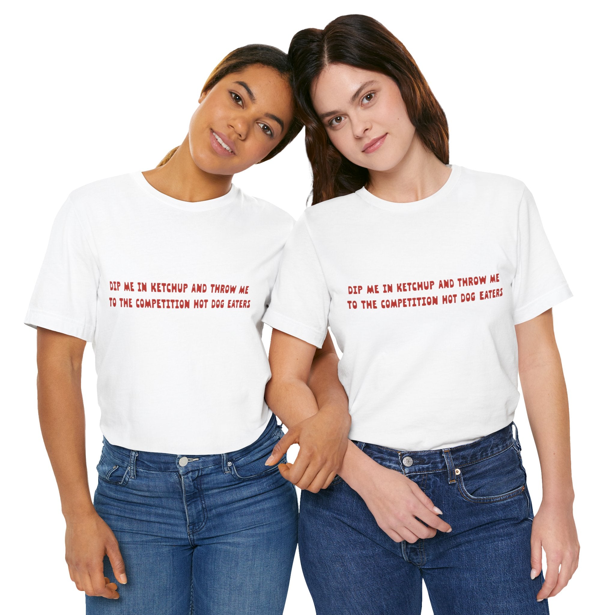 Dip Me In Ketchup Humorous Foodie Unisex Tee, Funny T-Shirt, Gift for Food Lovers, Quirky Top, Ketchup Lovers Apparel