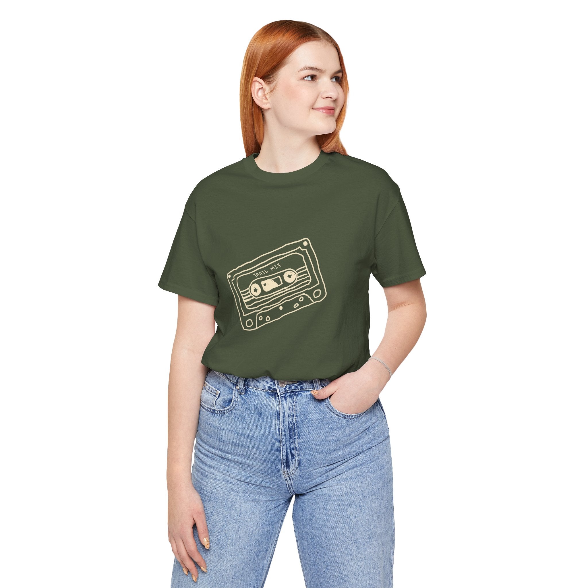 Trail Mix Retro Cassette Tee for Adventure Lovers, Vintage Music Shirt, Unisex Graphic Tee, Casual Wear T-Shirt, Nostalgic Apparel