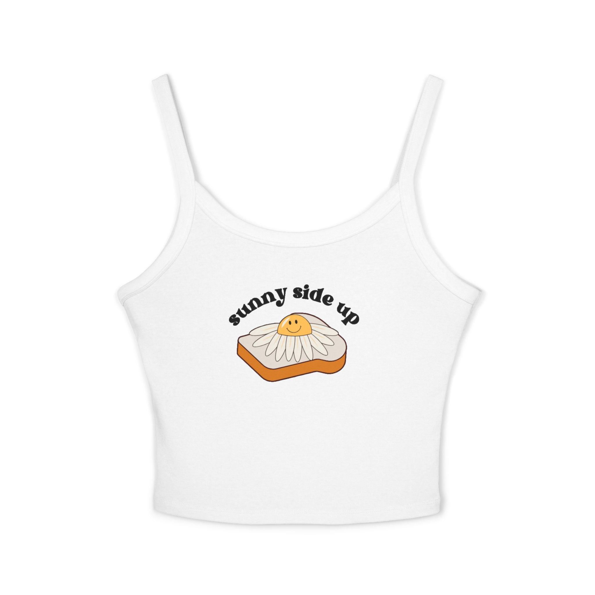 Sunny Side Up Women's Tank Top, Cute Summer Top, Casual Wear, Funny Food Shirt, Egg Lover Gift, Vacation Outfit