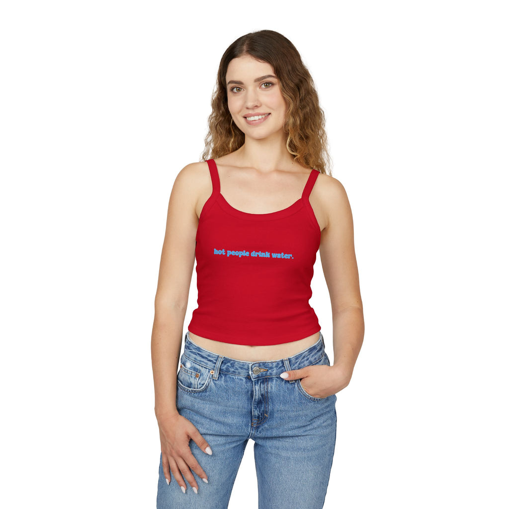 Trendy Women's Tank Top - "Hot People Drink Water" - Casual Wear, Summer Fashion, Gift for Friends, Fitness Apparel, Beach Top