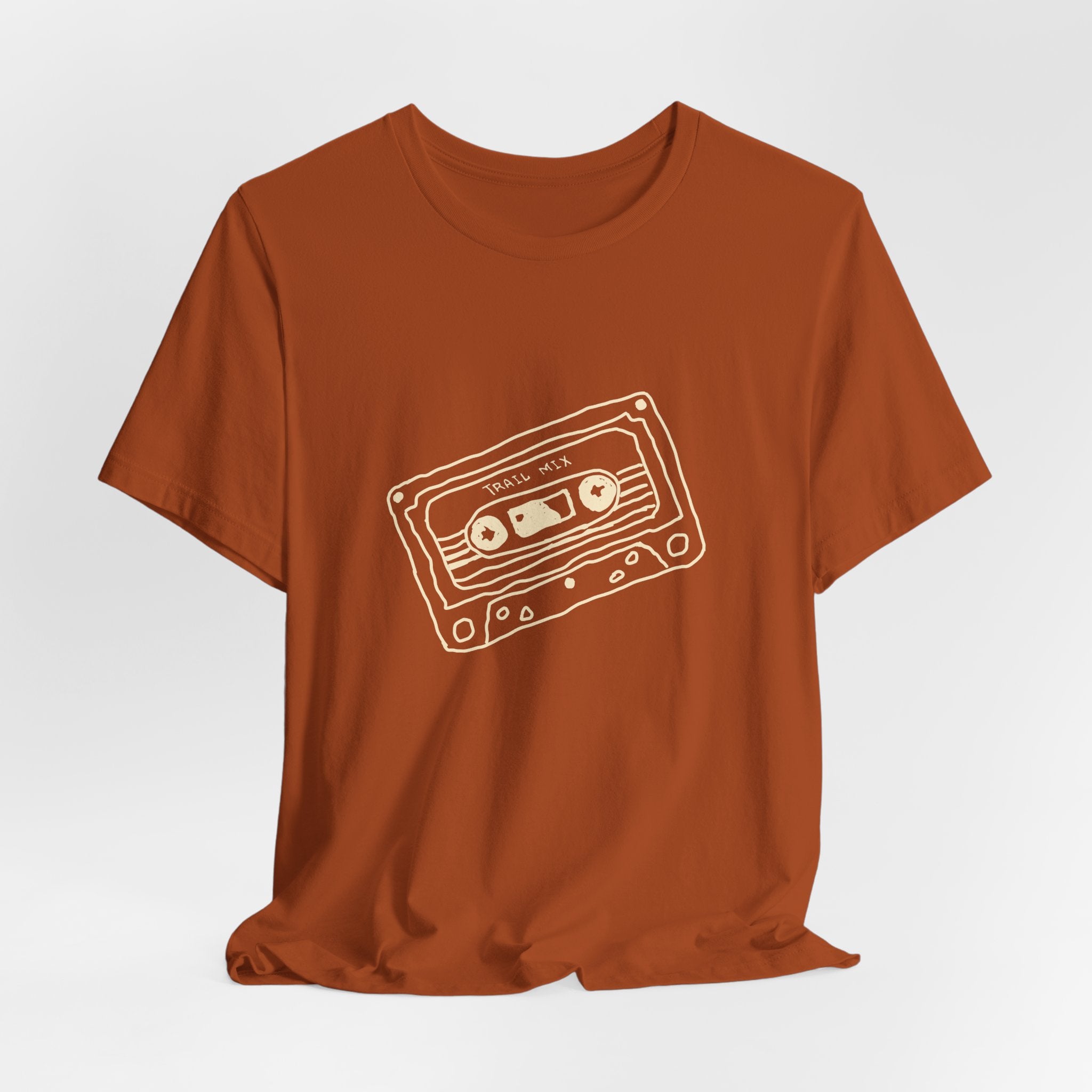 Trail Mix Retro Cassette Tee for Adventure Lovers, Vintage Music Shirt, Unisex Graphic Tee, Casual Wear T-Shirt, Nostalgic Apparel