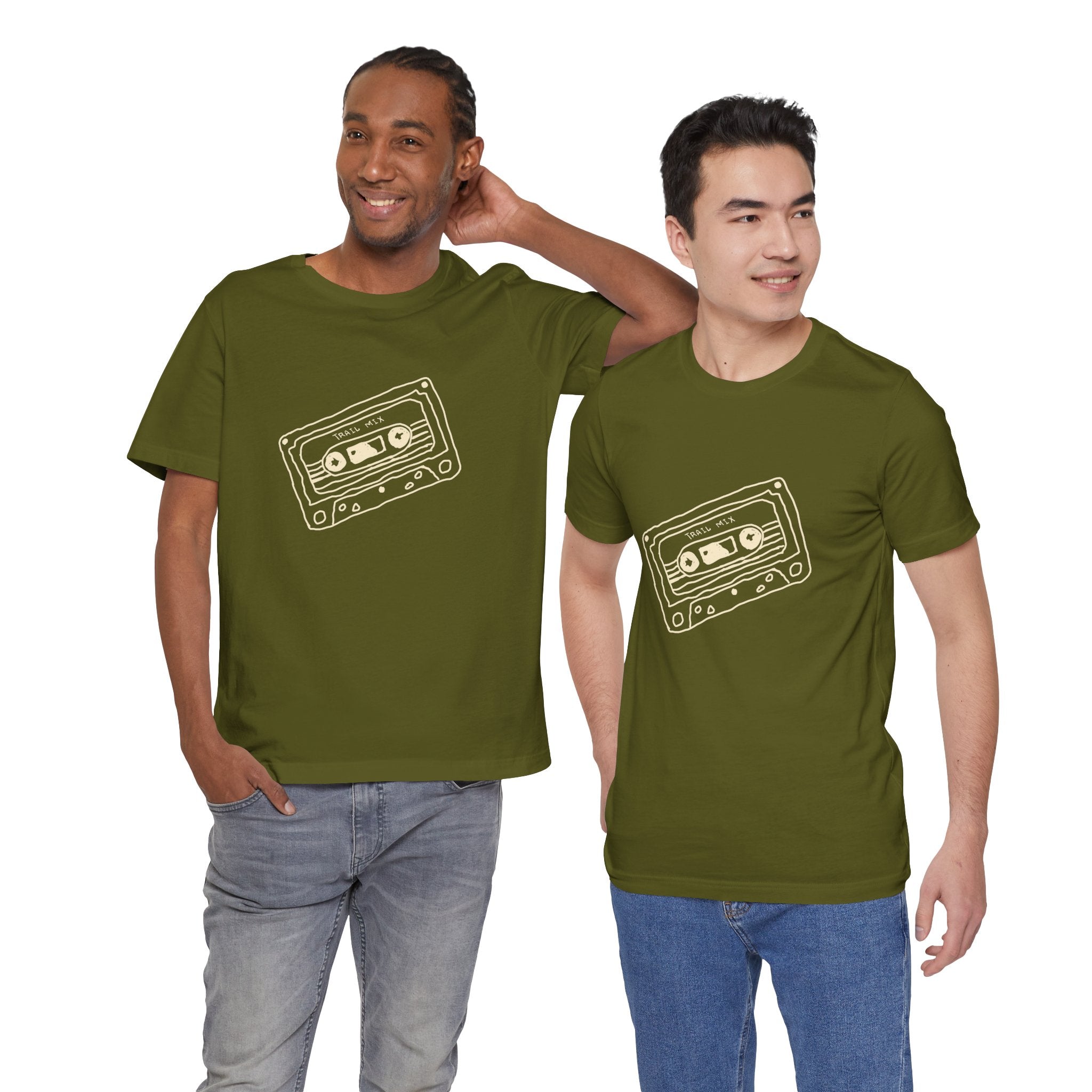 Trail Mix Retro Cassette Tee for Adventure Lovers, Vintage Music Shirt, Unisex Graphic Tee, Casual Wear T-Shirt, Nostalgic Apparel