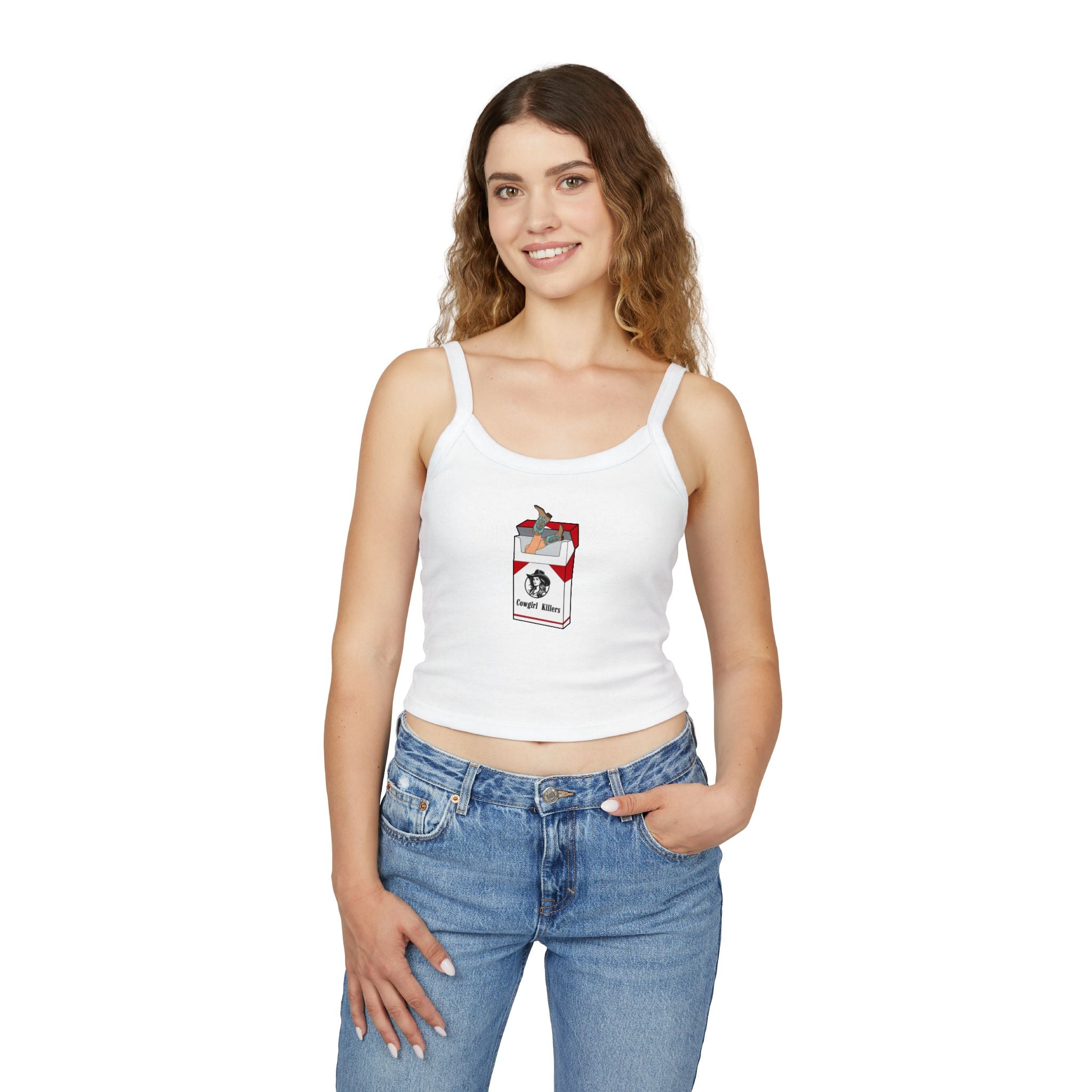 Cowgirl Killers Babydoll Tank Top, Trendy Women's Crop Tank, Fun Summer Shirt, Gift for Her, Retro Style Tee