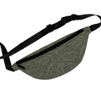 Topographic Lines Adventure Fanny Pack, Perfect for Hiking, Festivals, Travel, Outdoor Activities, Everyday Use