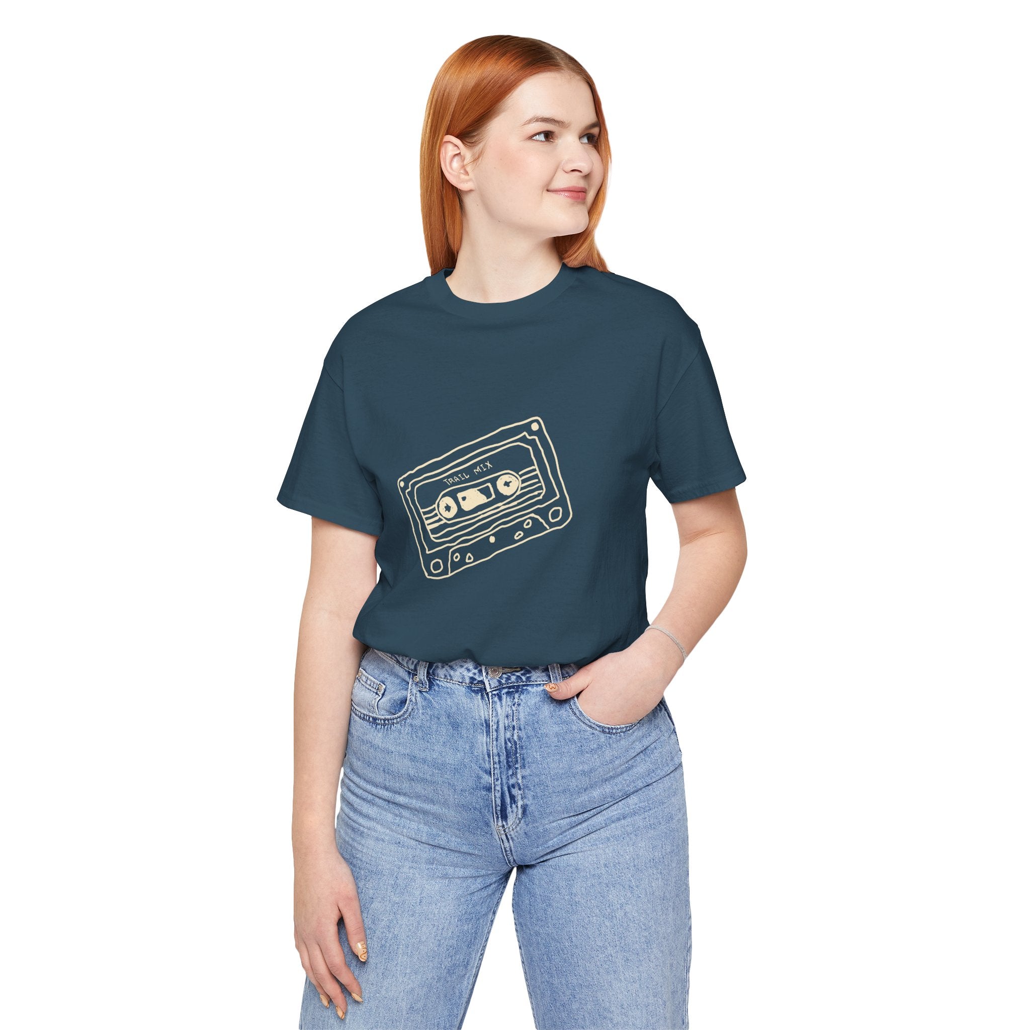 Trail Mix Retro Cassette Tee for Adventure Lovers, Vintage Music Shirt, Unisex Graphic Tee, Casual Wear T-Shirt, Nostalgic Apparel
