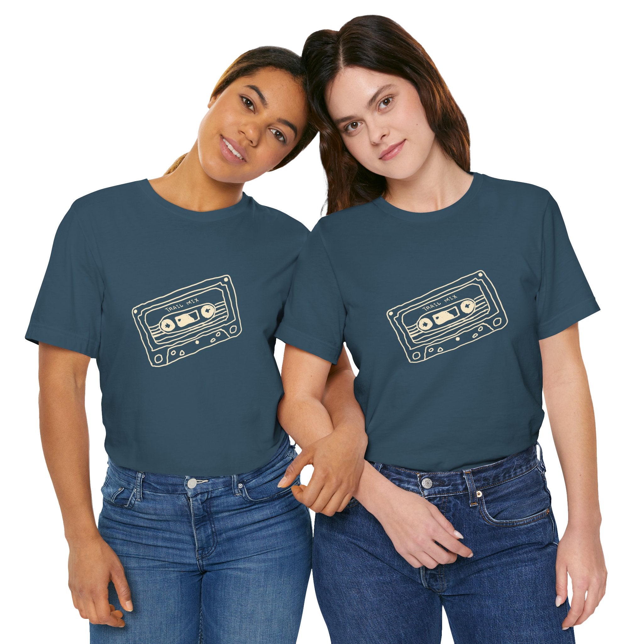 Trail Mix Retro Cassette Tee for Adventure Lovers, Vintage Music Shirt, Unisex Graphic Tee, Casual Wear T-Shirt, Nostalgic Apparel