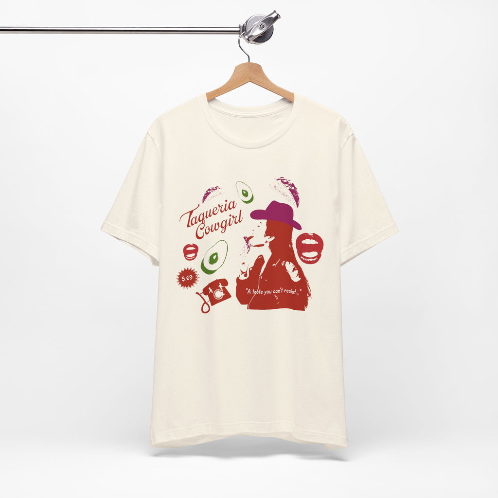 Taqueria Cowgirl Unisex Tee | Fun Foodie Shirt, Casual Wear, Gift for Food Lovers, Western Style T-Shirt, Unique Taco Tee