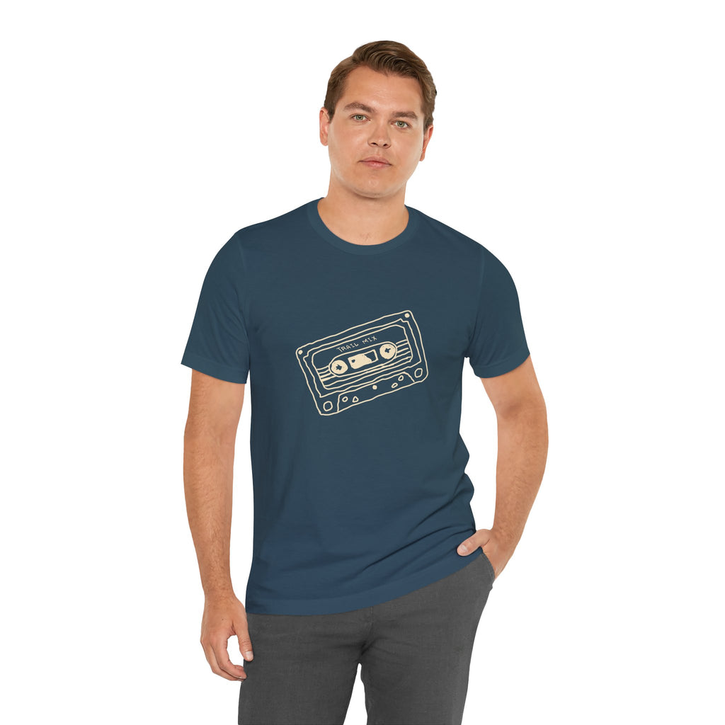 Trail Mix Retro Cassette Tee for Adventure Lovers, Vintage Music Shirt, Unisex Graphic Tee, Casual Wear T-Shirt, Nostalgic Apparel
