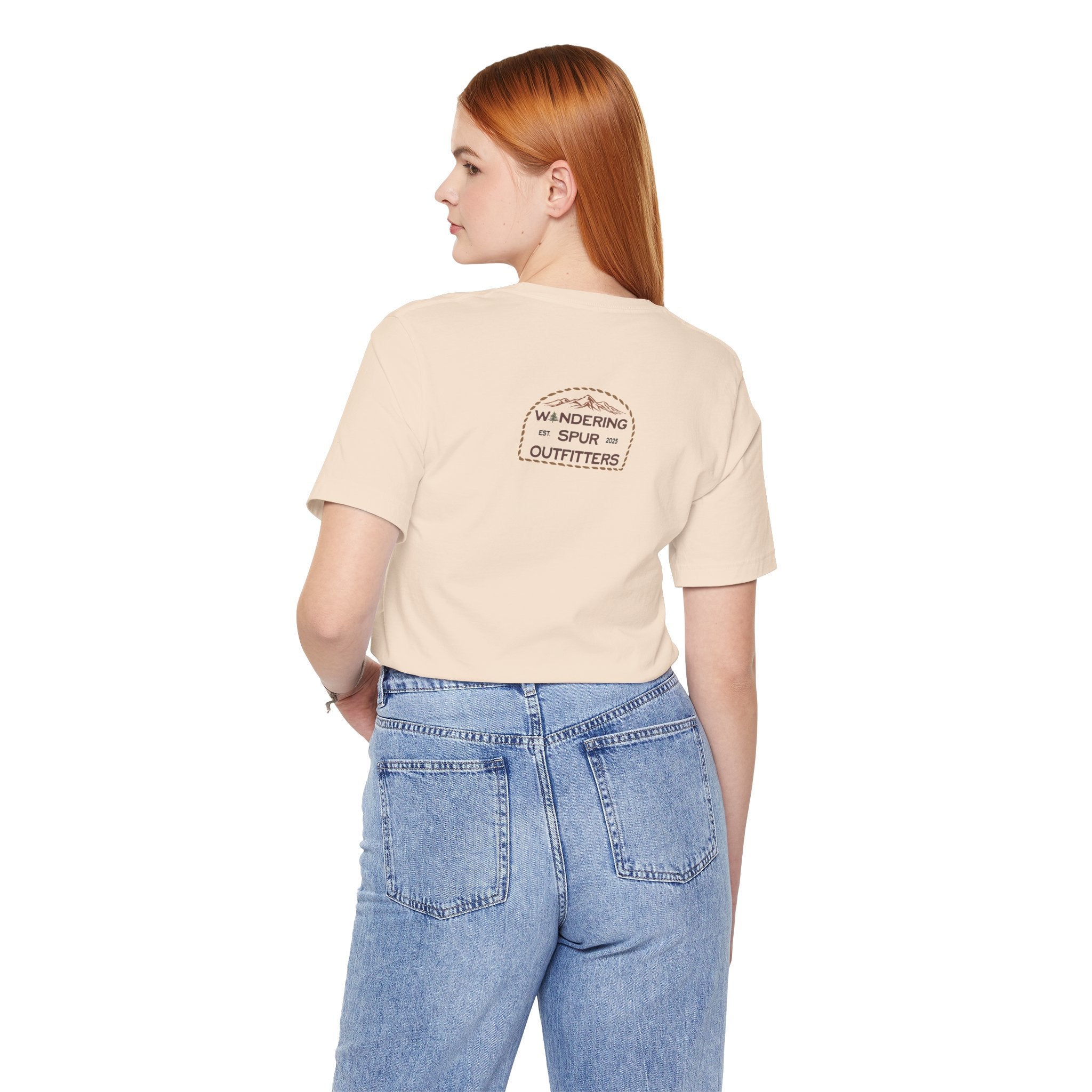 Cowgirl Western Tee - Graphic Unisex Jersey Shirt - Adventure Vibes - Perfect for Outdoor Lovers, Gifts, Casual Wear, Eco-friendly Fashion