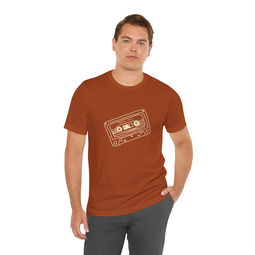 Trail Mix Retro Cassette Tee for Adventure Lovers, Vintage Music Shirt, Unisex Graphic Tee, Casual Wear T-Shirt, Nostalgic Apparel