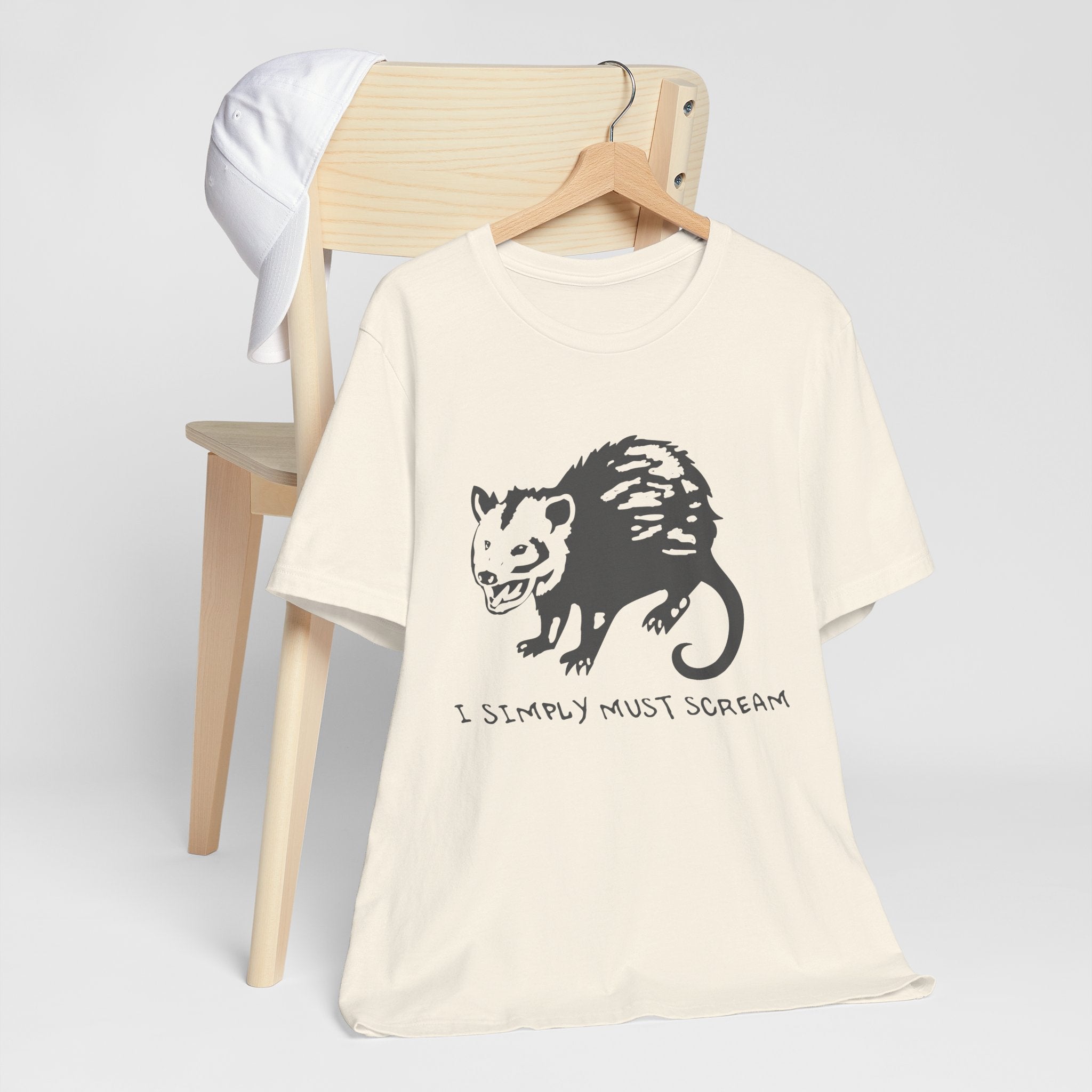 Funny Animal Graphic Tee, Unisex Jersey T-Shirt, Cute Opossum Tee, Gift for Animal Lovers, Casual Everyday Wear
