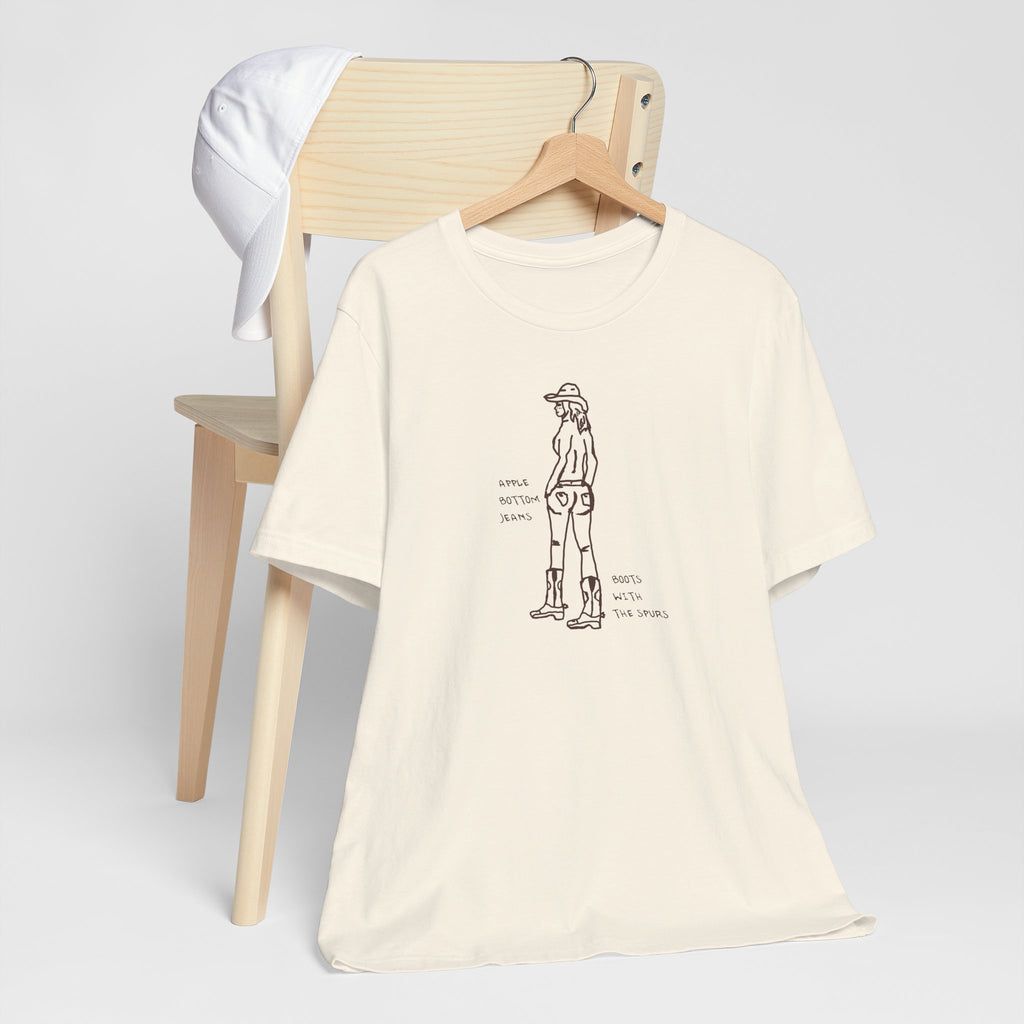 Cowgirl Western Tee - Graphic Unisex Jersey Shirt - Adventure Vibes - Perfect for Outdoor Lovers, Gifts, Casual Wear, Eco-friendly Fashion
