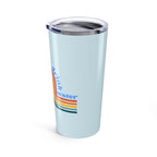 Hot People Drink Water Retro Smiley Face Tumbler 20oz | Fun Travel Mug | Summer Vibes, Everyday Use