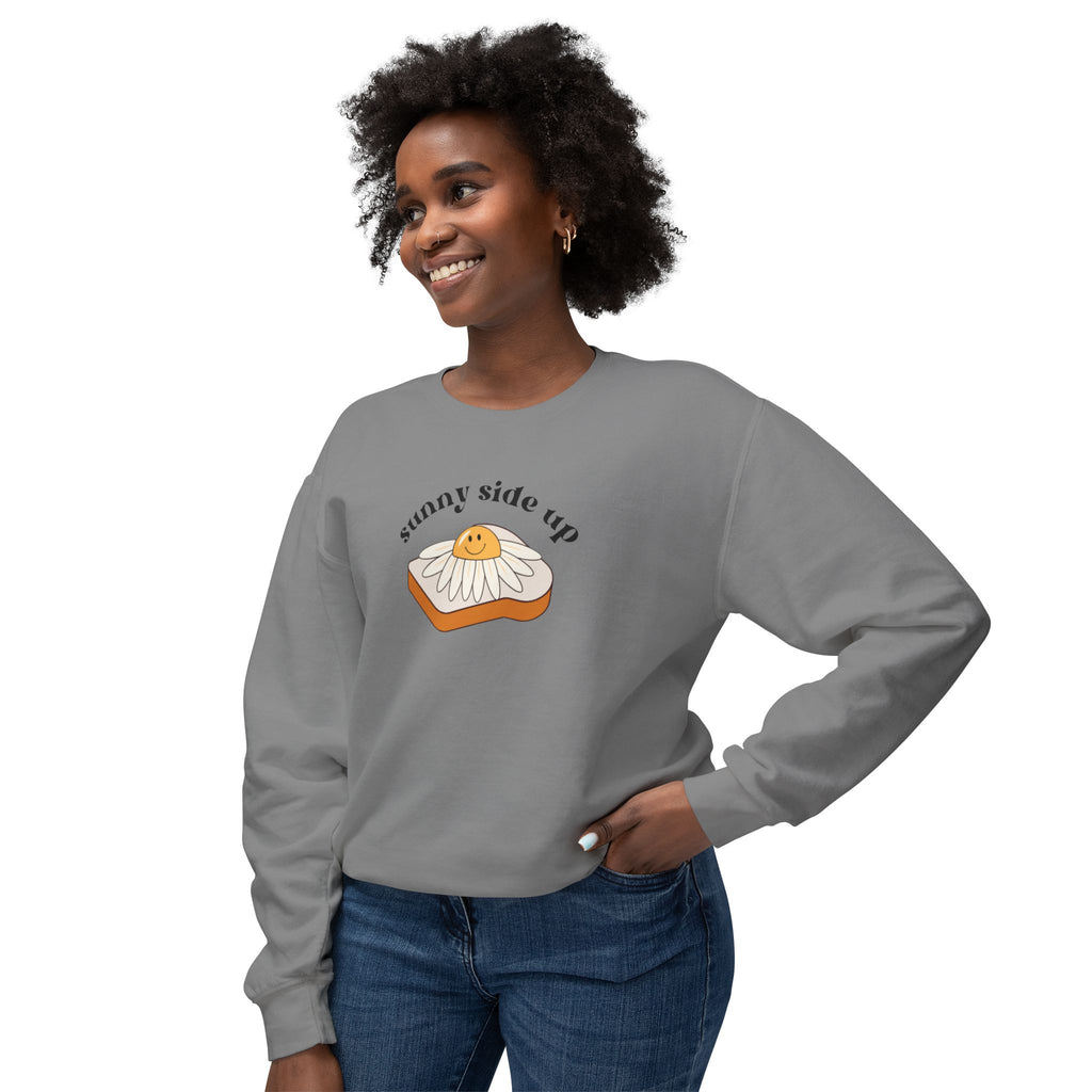 Sunny Side Up Crewneck Sweatshirt - Breakfast Lover Gift, Cozy Sweatshirt, Casual Outfit, Foodie Apparel, Spring Essentials