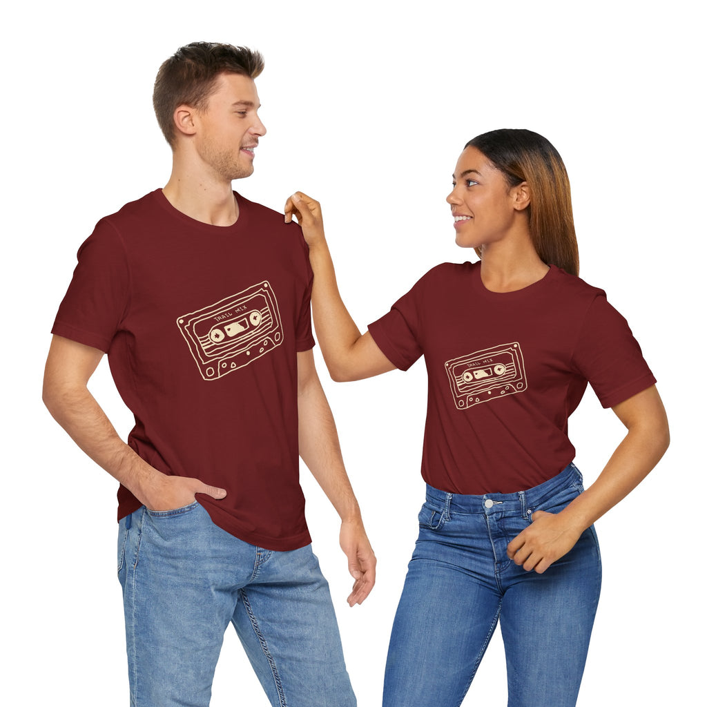 Trail Mix Retro Cassette Tee for Adventure Lovers, Vintage Music Shirt, Unisex Graphic Tee, Casual Wear T-Shirt, Nostalgic Apparel