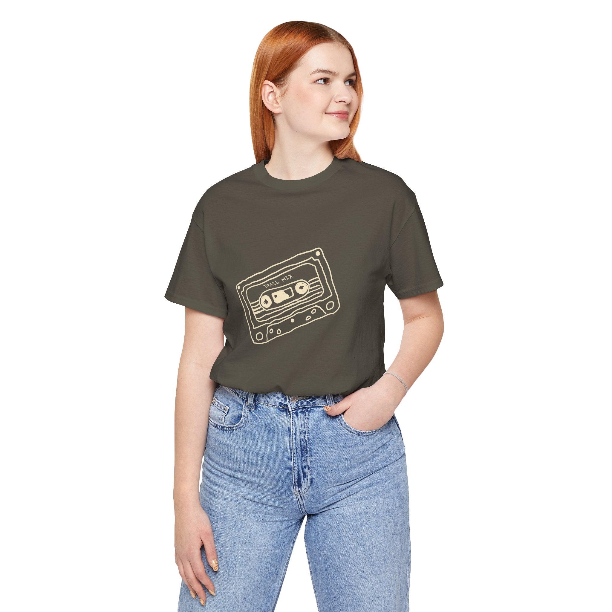 Trail Mix Retro Cassette Tee for Adventure Lovers, Vintage Music Shirt, Unisex Graphic Tee, Casual Wear T-Shirt, Nostalgic Apparel