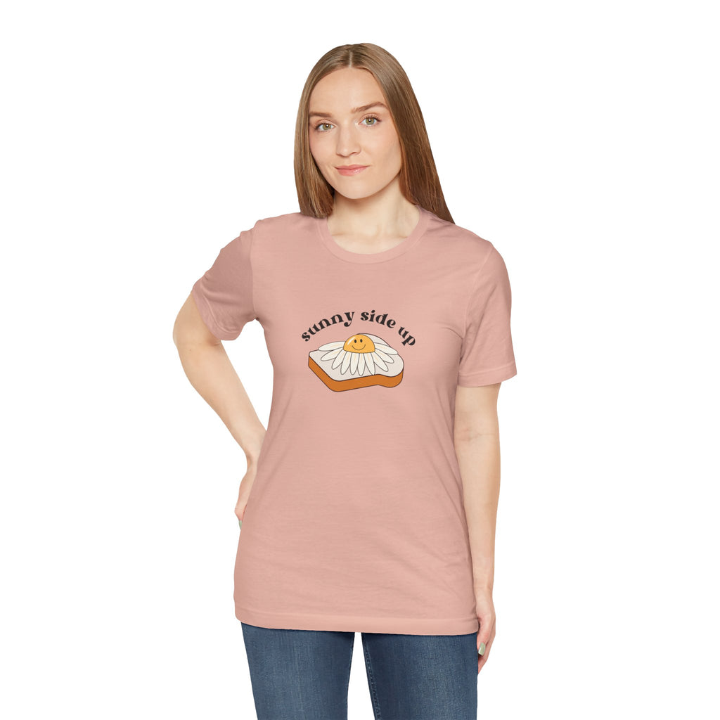 Sunny Side Up Graphic Tee, Cute Egg T-Shirt, Unisex Fun Fashion, Gift for Food Lovers, Breakfast Lover's Apparel